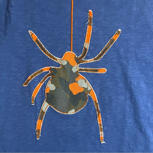 Mini Boden Spider Applique Blue Shirt - Picture 4 of 4